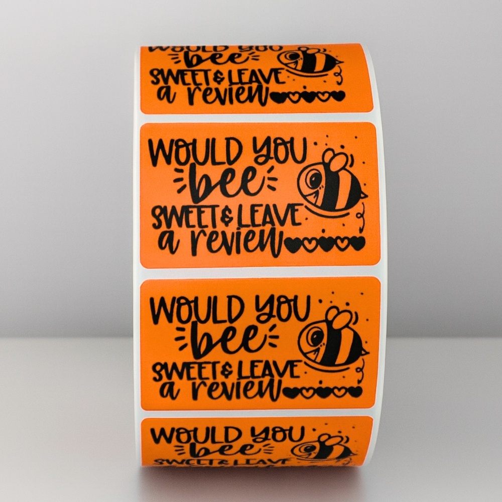 Please Leave a Review Sticker , cute thank you sticker for small business 2" - Picture 9 of 11